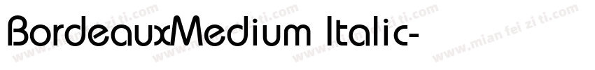 BordeauxMedium Italic字体转换
